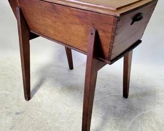 4221 - Early Dovetailed Dough Box on Legs 32 x 34 x 17
