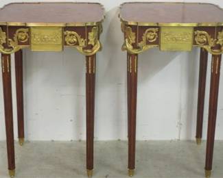 3255 - Pair French tables w/ ormolu
