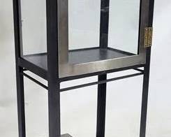 4102 - Metal 1 Door Cabinet on Rollers 54 x 19 x 13
