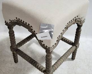 4146 - Furniture Classics Castle Counter Stool 25 x 17 x 17 Some Staining
