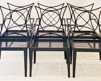 4143 - 6 Alden Parkes Riviera Outdoor Armchairs 40 x 25 x 23
