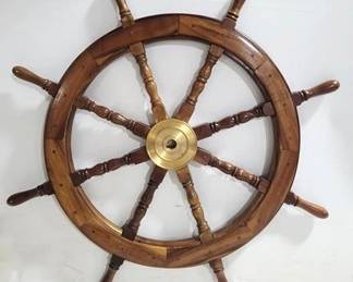 4124 - Wooden Ship's Wheel 34"
