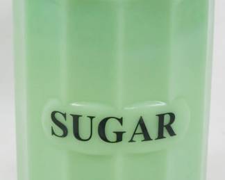 1137 - Jadeite Sugar Canister 7"
