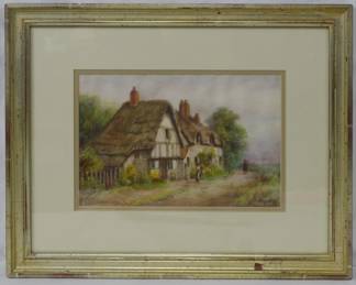 1252 - E. Morgan "Cottage" Watercolor 12x15
