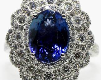 21w - Oscar Friedman Platinum Tanzanite Ring Size 6.5 4.2 Carat Natural Platinum Tanzanite 1.19 Carats Diamonds Jewelry Appraisal Report $21,580 DISCLAIMER: If you are not an established customer with bid history with B&H, the only acceptable forms of payment for this item will be via wire transfer or cash.
