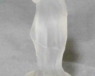 3225 - Cambridge Glass Satin Flower Frog 8.5"
