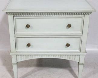 4167 - Alden Parkes Elliott 2-Drawer Stand 32" x 20" x 32" light blue
