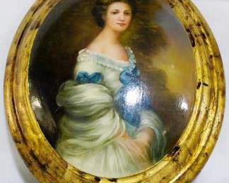 704 - Painted Dome Wall Art 12x10
