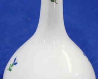6396 - Herend Blue Garland Bud Vase 5"
