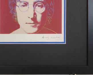 9051 - John Lennon Giclee by Andy Warhol 15.5 X 16
