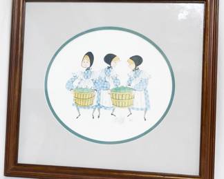 288 - P Buckley Moss print #682/1000, signed 14x15
