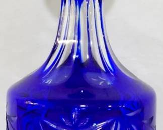 683 - Bohemian Cut to Clear Decanter 10"

