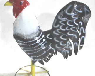 7143 - Metal Rooster - 38" x 28"
