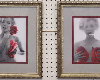 9039 - 2 Marilyn Monroe Roses by Bert Stern 15 X 17
