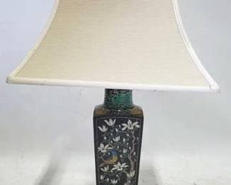 4248 - Asian Porcelain Lamp w/ Birds, 30" You are buying a used as-is electric/electronic item. We do not guarantee all components are present, and if it is not expressly stated, it is untested.

