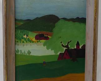 1244 - H.D. Meader "Awareness" Oil on Canvas 18x5x14.5
