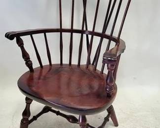 4235 - Signed Nichols & Stone Brace Back Windsor Chair 41 x 14 x 22
