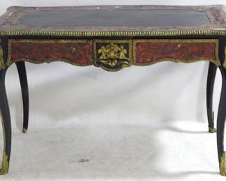 350 - Vintage French Inlaid Desk, Brass Ormolu 30x49x28
