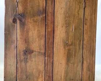 4222 - Primitive Pine Kitchen Pantry Cupboard 48 x 36 x 16
