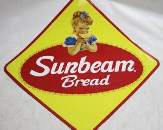 391 - Large Sunbeam Bread Metal Sign - 4ft x 4ft
