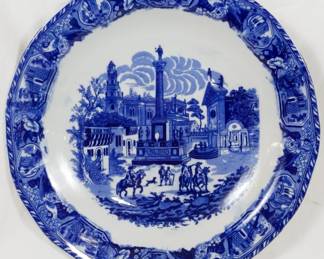 1177 - Blue & White Platter 3x18"
