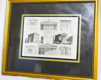 285 - Henry Winkles Architectural Engraving 19.5x17
