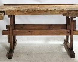 4010 - Primitive Vise Work Table 36 x 84 x 32
