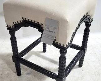 4114 - Furniture Classics Castle Counter Stool 26 x 18 x 18 some staining
