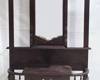 4198 - Carved Mahogany Hall Tree 84 x 38 x 14
