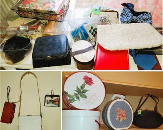 Junior Handbags and Wallets.  Clutch bags, hat boxes