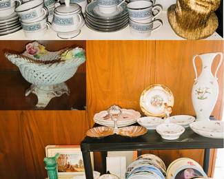 China plates and platters - Coffee/Tea Service.  John F Kennedy Bust