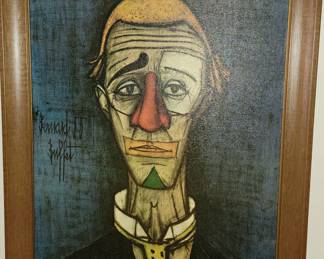 Framed Clown art