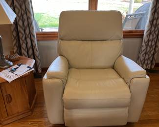 Matching leather recliner