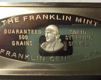 1.04 Troy Ounces sterling, Franklin Mint