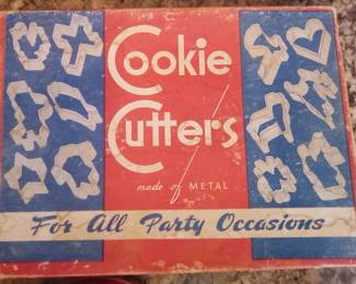 Vintage metal cookie cutters