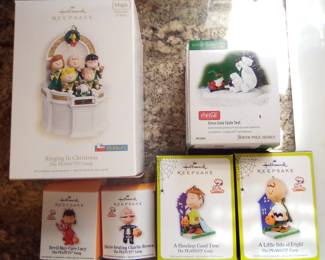 PEANUTS Hallmark Keepsake ornaments.