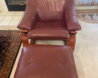 Chair and Ottoman- $