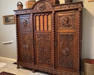 Carved Wood Wardrobe
$750