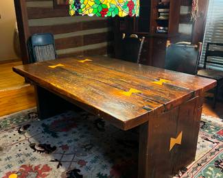 Solid Wood Table Sourced From Roy Orbiston’s Home