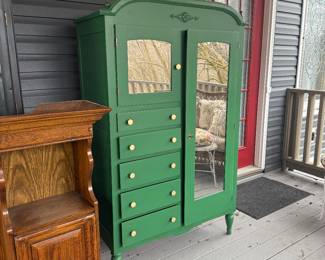 SOLD Green Hutch $200