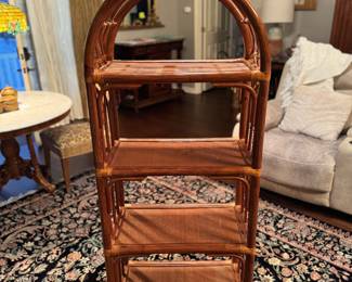 SOLD Rattan Shelf $150