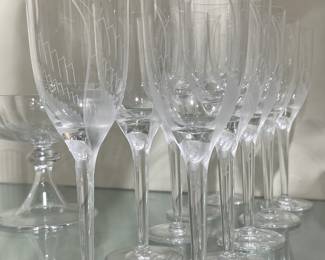 Lalique 'Ange' Vintage Champagne Glasses