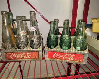 Aluminum coca cola carriers and bottles 