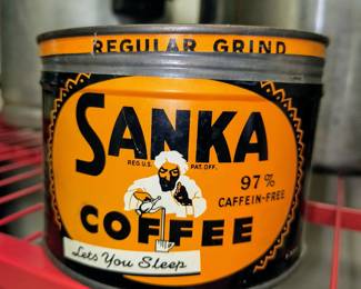Sanka coffee can - vintage 