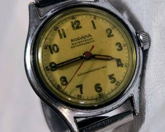 Rodana swiss wrist watch WW ll era
Runs great 