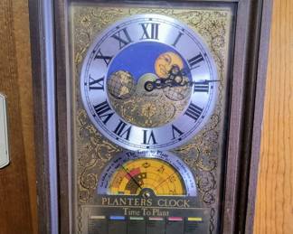 Electric planters clock- unusual piece 