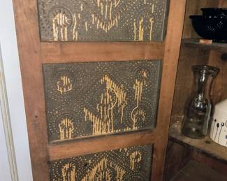Punched tin doors