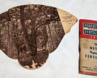 Early advertising pieces -Robertson fertilizer 1955