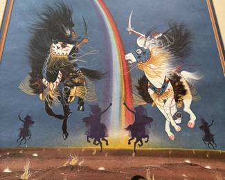 LIMITED EDITION SIGNED PRINT "SIOUX RAINMAKERS" RANCE HOOD 