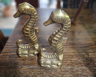 Brass bookends